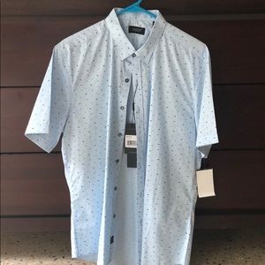 7 Diamonds premium light blue button down